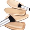 Ouligay Double Ended Makeup Brushes Foundation Makeup Brush Angled Concealer Brush Flat Top kabuki Foundation Brush for Blending Liquid Highlight Contouring Sculpting Buffing Cream Cosmetics