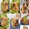 unsnurnoch Strawberry Capybara Stuffed Animals, Soft Kawaii Rodents Capybara Plush, Capybara Plush Toys with Turtle Backpack, The Best Birthday Gift for Kid