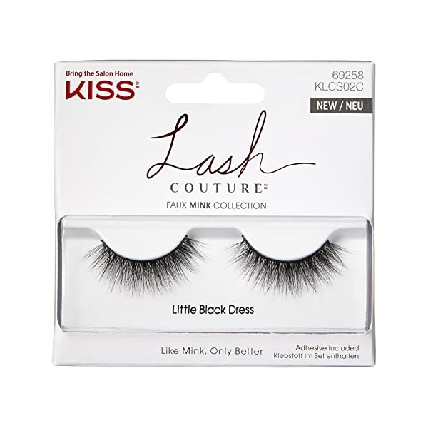 Kiss Lash Couture Faux Mink Little Black Dress (Pack of 2)