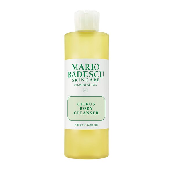 Mario Badescu Citrus Body Cleanser - Lightweight Shower Gel Body Soap with Grapefruit and Orange Peel Extracts - Fresh and Moisturizing Body Wash for Men and Women, 8 Fl Oz