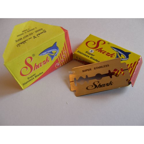 50 Shark Super Stainless Double Edge Safety Razor Blades