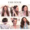 YANIBEST Heatless Curl Overnight, No Damage Hair Curler to Sleep in, Satin Heatless Curling Set with Hair Scrunchies Clip, for All Hair types