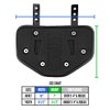 Nxtrnd Football Back Plate, Professional Football Backplates for Shoulder Pads (Matte Black, Adult)