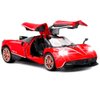 JaBuBeaGup 1/32 Zinc Alloy Simulation Casting Toy Car Model Children's Dream Toys Super Sports Car Toys with Cool Lighting and Dynamic Music Perfect Birthday and New Year Gifts for Boys Girls - Red