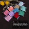 100 Pcs Plastic Floss Bobbin, Embroidery Floss Bobbins, Cross Stitch Embroidery Cotton Thread Embroidery Floss Thread Craft, Transparent Embroidery Thread Organize for DIY Sewing Craft