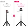 MT-16 Extendable Mini Camera Tripod, 4 Levels Adjustment 360° Ball Head Cold Shoe Lightweight Portable Vlog Travel Selfie Stick Handle Grip Desktop Webcam Tripod for Akaso DSLR Gopro 5 6 7 8 910 11