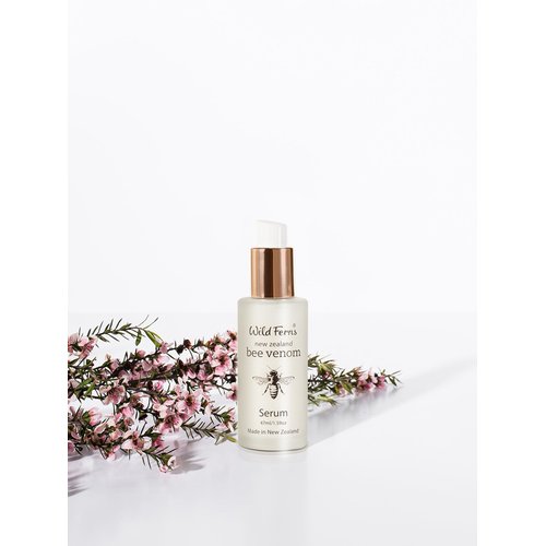 Wild Ferns New Zealand Bee Venom Serum with Manuka Honey 80+, 96% Natural, 47 milliliters