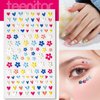 Teenitor Nail Art Stickers Self Adhesive Nail Rhinestones Stickers 5D Nail Stickers for Nail Art 3D Nail Deals Pearl Sticker Stick on Gems for Nail, Face, Hair