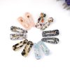 12 Pcs Acrylic Resin Hair Clips Geometric Alligator Hair Clips Marble Hair Bobby Clips Decorative Cute Hair Pins Snap Hair Barrettes