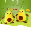 OUKEYI Avocado Plushie Toy Figure Stuffed Toy Double-Sided Mood Plushie Yellow and Green