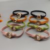 UaiUya 8pcs Metal Buckle Hair Ties Bracelets,Womens Elastic Hair Tie