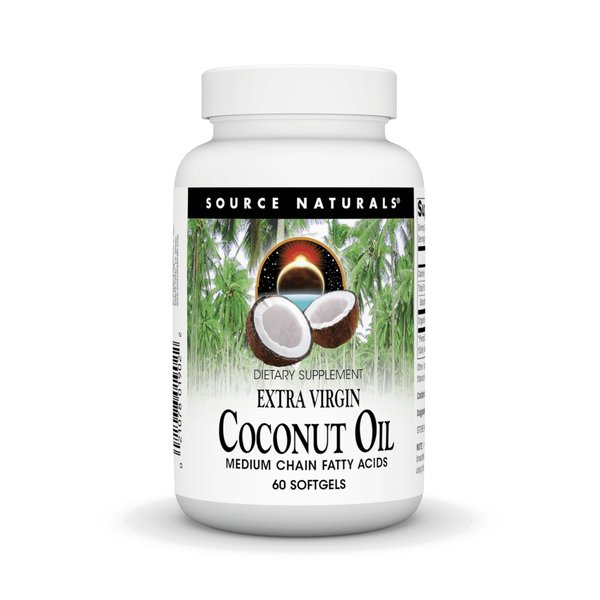 Source Naturals Extra Virgin Coconut Oil Medium-Chain Fatty Acids 100 mg - 60 Softgels