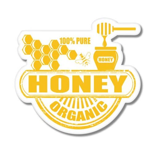 GT Graphics Express Organic Honey - 20" - Large Size Vinyl Sticker - Outdoor Indoor Decor
