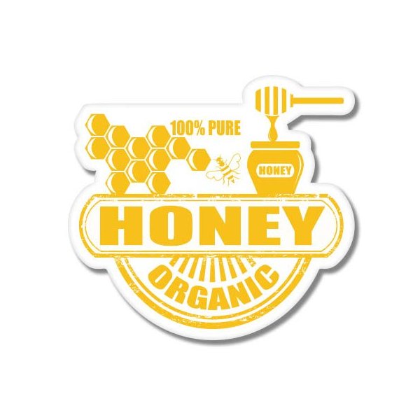 GT Graphics Express Organic Honey - 20" - Large Size Vinyl Sticker - Outdoor Indoor Decor