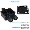 2 Pcs Waterproof Junction Box 3 Way, IP68 External Waterproof Electrical Junction Box Black Waterproof Junction Box Outdoor Cable Connector, for Diameter 5mm -15mm Wire Gland External (Small)
