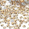 1440pcs SS16 4.0mm Champagne Gold Flatback Rhinestones Bulk K9 Glass Golden Gems Round Beads Stones Diamonds Nail Charms Jewels Nail Art Supplies Decor for Nails Eyes Face Makeup Crafts DIY Tumblers