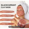 Blackcurrant Clay Mask, Blackhead Detox Clay Mask, Pore Tightening, Acne Control Clay Mask, Nourishing Moisturizing Clay Mask, Natural Healing Clay Mask 5.29 oz