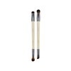 EcoTools Eye Enhancing Duo Makeup Brush Kit, For Eyeshadow, Use to Define, Blend, Smudge, & Shade Eyes, Synthetic Bristles, Eco-Friendly Makeup Brushes, Cruelty-Free & Vegan, 2 Piece Set Green
