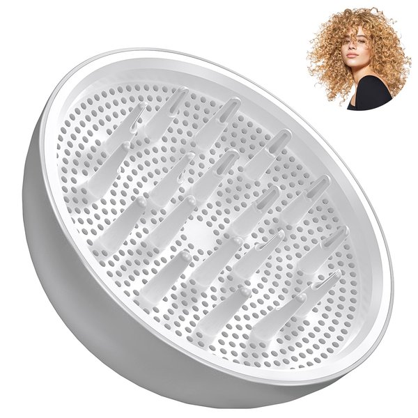 Hair Diffuser, LAMPICK Diffuser Attachment for Hair Dryer, Hair Diffuser for Curly Hair and Natural Wavy Hair