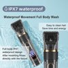 Professional Hair Clippers for Men,Barber Clippers for Hair Cutting,IPX7 Waterproof Hair Trimmers Cordless for Men Beard Trimmer,Wireless LCD Display Haircut Grooming Kit