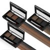 AFGHOUZ 3 Colors Eyebrow Powder Set, Brow Powder Makeup Palette, Defining and Sculpting Brows, Waterproof Eye Contour Kit with Brush Applicator