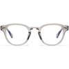 AIEYEZO Fashion Blue Light Glasses for Men Women Computer Blue Light Blocking Round Glasses (Clear Grey)