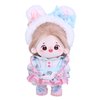 DarkBlue brand's 20cm Original Cute Dolls Kawaii, Plush Cotton Doll,Anime Plush Soft Stuffed Dress up Doll,with Jointed Skeleton&Doll Clothes,Children’s Good Anime Plush Cotton Doll(Doll Named:MOMO)