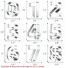 FUSOTO 9PCS Number Cookie Cutters Set, Birthday Numbers 0-8(6 Reverses to 9), Stainless Steel Cookie Cutters for Baking, Number Shaped Baking Tool for Homemaking Biscuits, Cookie, Dough