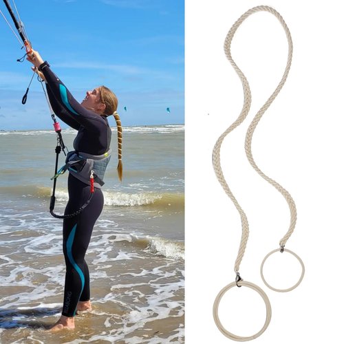 Spriral Hair Tie Sprots Ponytail Holders, Elastic Braided Hair Ties No Damage, Pony Tail Wrap for Long Hair for Gym, Swimming, diving 25" Blonde