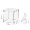 3 Pack Championship Ring Display Case Clear Acrylic Display Case Mini Baseball Softball Ring Display Case Single Ring Display Stand Holder 1 Slot Ring Hole Storage Box Gift for Sports Fans, 2.16 Inch