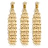 Human Braiding Hair 16inch 1 Bundle 613 Blonde Deep Wave Bulk Human Hair for Braiding Deep Wave Human Braiding Hair Blonde Deep Wave Bundles Human Hair Bundles Brazilian Remy Human Hair Extensions