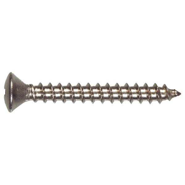 The Hillman Group 823696 Stainless Steel Oval Head Phillips Sheet Metal Screw, 10X1.5-Inch, 100-Pack