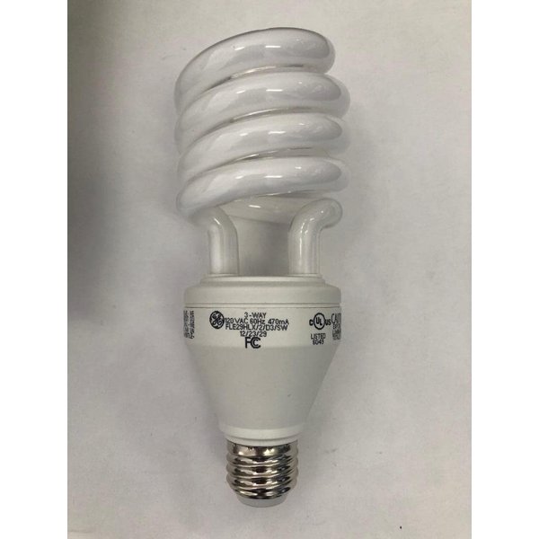 GE 81515 FLE29HLX/2D3/827 3-Way 12/23/29 Watt = 50/100/150 Watt 600/1600/2150 Lumens Soft White 2700K