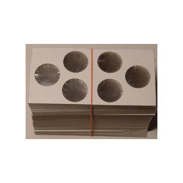 100 2x2 Cardboard Coin Holders 3-COIN SET (Cents and Dimes)