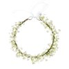 Yili Maizi Artificial Flower Wreath Headband Floral Hair Garland Flower Crown Halo Headpiece Boho with Ribbon Wedding Party Photos