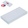 Nail Art Palettes - Color Mixing Glass Rectangle Makeup Blending Nail Tray False Eyelash Glue Holder for Fake Eyelashes Extension Makeup Cosmetic Nail Palette Tool