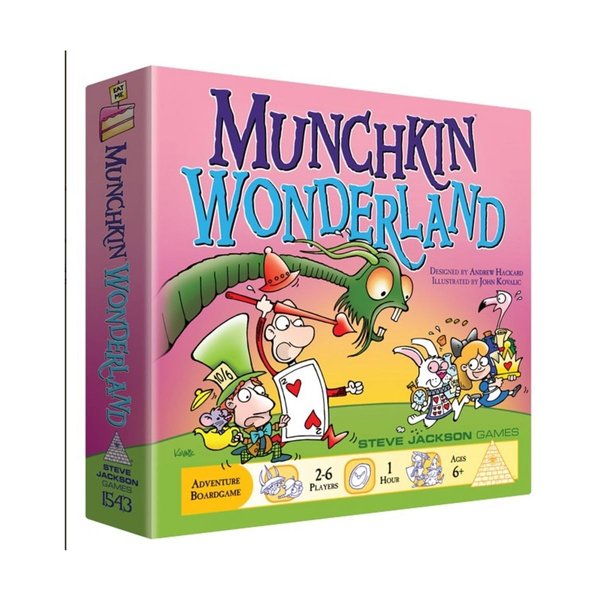 Munchkin Wonderland Board Game | Family Board and Card Game | for Adults and Kids | Fantasy Adventure | Ages 6+ | for 2-6 Players | Average Play Time 60 Minutes | from Steve Jackson Games