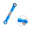 Treehobby 6PCS Adjustable Front Rear Aluminium Alloy Servo Link Steering Linkage Set Compatible with Wltoys 1/18 A959 A969 A979 K929 RC Hobby Model Car Upgraded Hop-Up Parts (Blue)