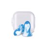 Flents Protechs Reusable Ear Plugs For Sleeping, Protection From Loud Environments, Improved Sleep, Reduces Pressure, 10 Pairs With Case, Easy Use With Comfort Fit, NRR 28, Blue, Made In The USA