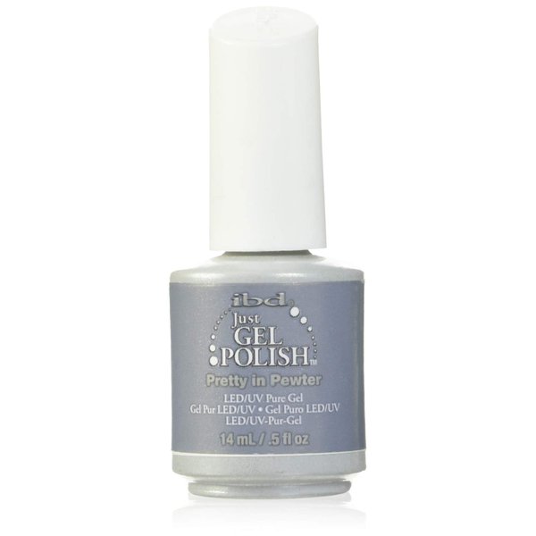 IBD Just Gel Nail Polish, Pretty In Pewter, 0.5 Fluid Ounce