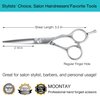 Professional Hair Cutting Scissors, 5.5 Inch Salon Barber Hair Shears Sharp Blades Haircut Scissors for Hairdresser Women Men Adults, Handmade from 440C Japanese Stainless Steel