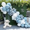 135pcs Dusty Blue Balloons Different Sizes 18" 12" 10" 5" Blue Latex Balloon Garland Arch Kit for Birthday Baby Shower Wedding Anniversary Graduation Party Decorations (27-Dusty Blue)