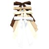 JGQUR Hair Ribbons for Women Long Tail Hair Bow Clips,Coffee Camel Beige White Ribbon for Women's Hair,Barrettes Hair Accessories for Woman Girls Pack of 4