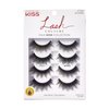 KISS Lash Couture Faux Mink False Eyelashes Multipack, Knot-Free Lash Band, Reusable, Contact Lens Friendly, Easy To Apply, Ultrafine, Tapered, Synthetic Fake Lashes, Style Sequin, 4 Pairs