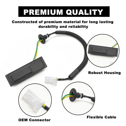 Hatch Button Trunk Latch 25380-3JA0B Rear Liftgate Tailgate Trunk Lid Open Release Switch Button Compatible with Nissan Pathfinder 2013 2014 2015 2016 2017 2018 2019 2020 Replace Part # 253803JA0B