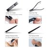 FIXBODY Manicure Pedicure Set - Nail Clippers Toenail Clippers Kit Includes Cuticle Remover with Black Leather Travel Case, Gift for Men and Women, Birthday Gifts for him