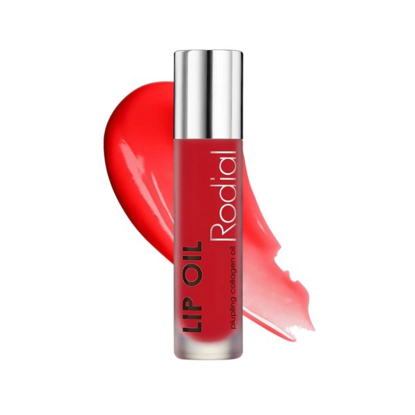 Plumping Collagen Lip Oil Cherry 0.13fl.oz, Vegan Collagen-Infused Lip Oil with Macadamia and Jojoba Oil, Deep Hydration for Fuller-Looking Pout, Ultra-Nourishing Formula for Supple and Silky Lips
