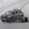 OANMYJJO Toy Trucks for Boys 1/24 Tundra Diecast Metal Model Toy Pickup Truck Pull Back Car Model with Light and Sound Toy Trucks for Boys Age 4-7(Green)