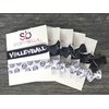 Volleyball Hair Accessories, Volleyball Hair Ties 5pk, No Crease Volleyball Hair Elastics Set, Volleyball Party Favors