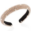 AHONEY Rhinestone Headband for Women Girls, Hair Bling Crystal Glitter Sparkly Diamond Padded Headband Fancy Jeweled Headpiece Holiday Hair Accessories Birthday Gifts (Gold)